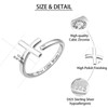 CCWPXX True Love Wait 14K White Gold Plated Ring with