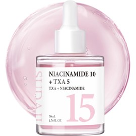 Suero Facial Iluminador Txa + Niacinamida 15% (50 Ml), Ácido Hialurónico, Ácido Tranexámico, Vitamina B12, Suero Facial Para Tono De Piel Desigual, Minimizador De Poros.