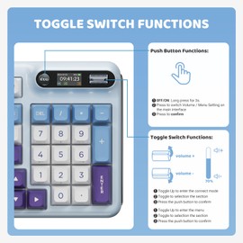 KZZI Z98 Creamy Keyboard, Wireless Mechanical Keyboard with Smart Display & Knob, Tri-Mode Connection