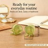 2PCS Mini Green Hair Claw Clips for Women, Tiny Acetate