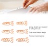 100Pcs Carrot Paper Clips Carrot Shape Strong Metal Anti Slip