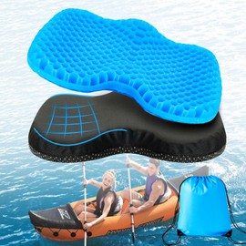 ECcandiedhaws Anti-Slip Kayak Seat Cushion, Thickened Waterproof Boat Kayak Canoe Rowing Dinghy Gel Seat Pad for Sit-in Inflatable Fishing Kayak Canoe Chair Accessories Equipment