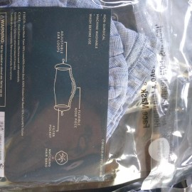 universal threads Lot of 6 Light Blue  Breathable  Fabric Face Mask w/ Hair band Ages 14+