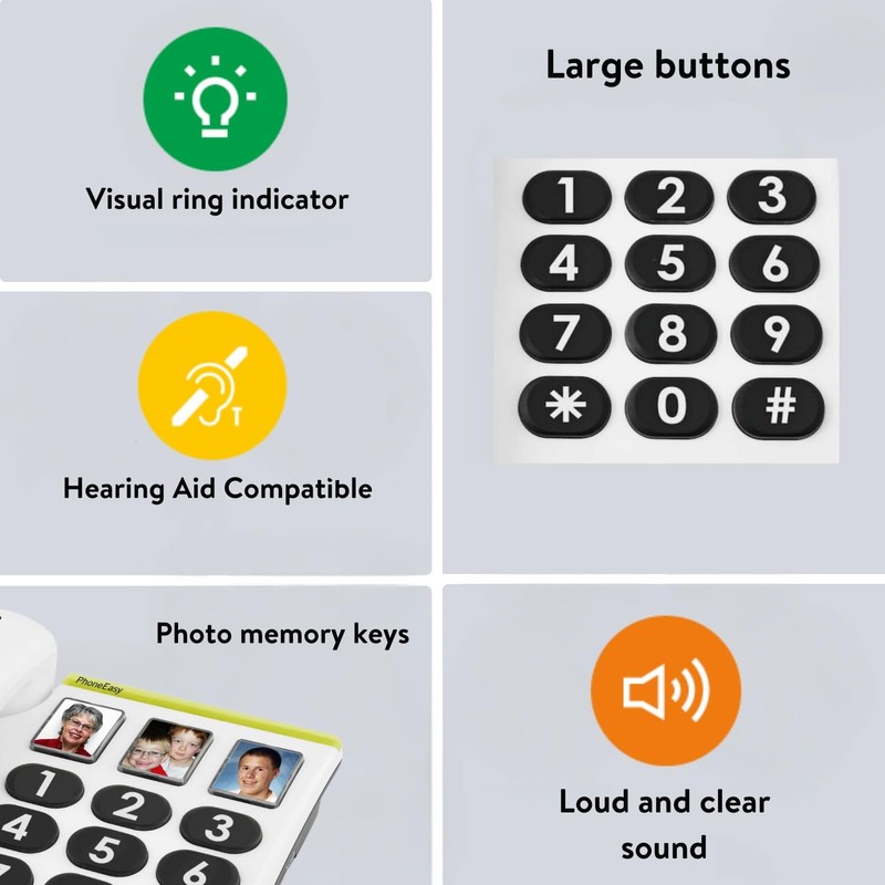 Doro Doro PhoneEasy 331ph Big Button Corded Telephone for Seniors