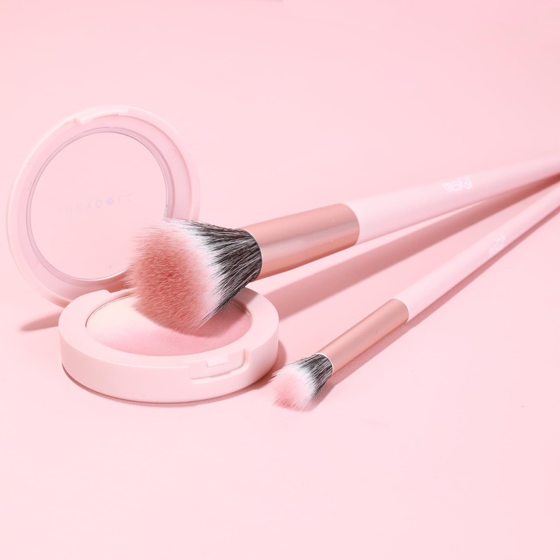 MSQ Stipple Cheek Brushes Set of 2 Cute and Easy