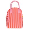 Fluf Zipper Lunch Bag, Have a Nice Day Green
