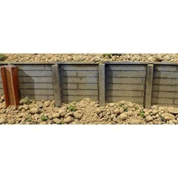Flexible Timber Retaining Wall -- Large for HO, S & O Scales 3-3/4 x 12" 9.5 x 30.5cm