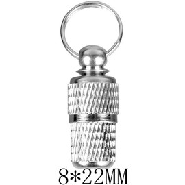 10PCS Anti-Lost Pet ID Tag Barrel,Stainless Steel Pet ID Tags,Pet Puppy Kitten ID Tags Address Name Label (10)