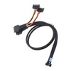 8i 74P to 2xSFF 8639 with 15P Powe Cable Professional