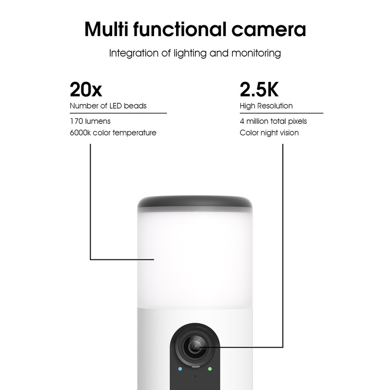 ARCCTV Security Cameras Wireless Outdoor with Light 4MP Floodlight Camera