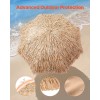 6 ft Tiki Thatched Patio Umbrella Poolside Beach Umbrella-for Your