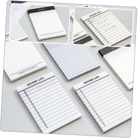 TEHAUX Bloc De Notas Con Cuadrícula 400 Hojas/8 Libros Pegatinas Autoadhesivas Para Oficina Escuela Y Hogar.