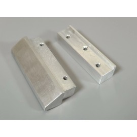 JP Garage Aluminum 5th Wheel Mount Front & Rear Stay Block Tamiya 1/14 Semi Truck Trailer