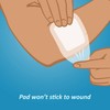 Nexcare Tegaderm + Pad Transparent Dressing, Absorbent Pad Wicks Fluid