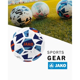 JAKO Lightball Iconic, white/navy/neon orange, 4 (290 g)