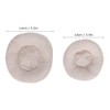 2Pcs Cream Round Shape Pillow for Photography Props, Wide and