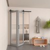 DonYoung 52" Bifold Barn Door Hardware Kit for 2 Doors,