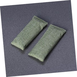 CIYODO 1 Pair Bamboo Charcoal Bag for Shoes Natural Deodorizer Moisture Absorber Green 100g Organic Material