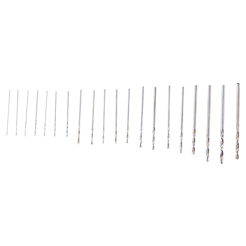 Amtech F0930 20 Piece high speed steel (HSS) micro drill