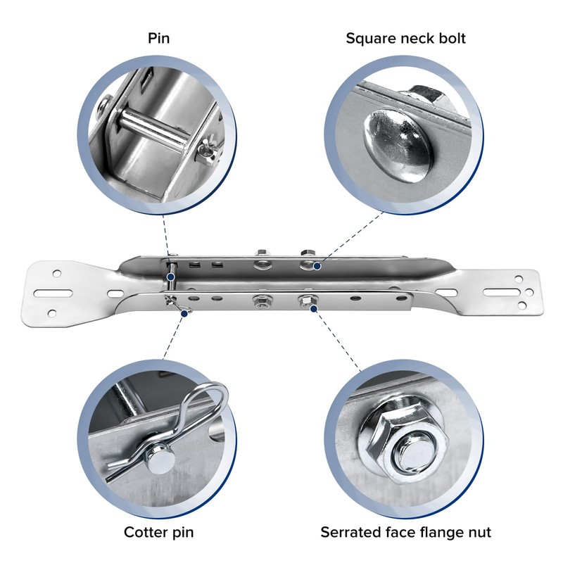 Magisale Garage Door Parts Bracket Adjustable Reinforcement Bracket, Carbon Steel