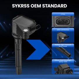 4-Pack UF839 Ignition Coils Compatible with Jeep Cherokee 2019-2020/Cherokee 2018-2019, Compatible with Alfa Romeo Giulia 2017 2018/Giulia 2.0L L4- Replaces for 68211953AA K68211953AA