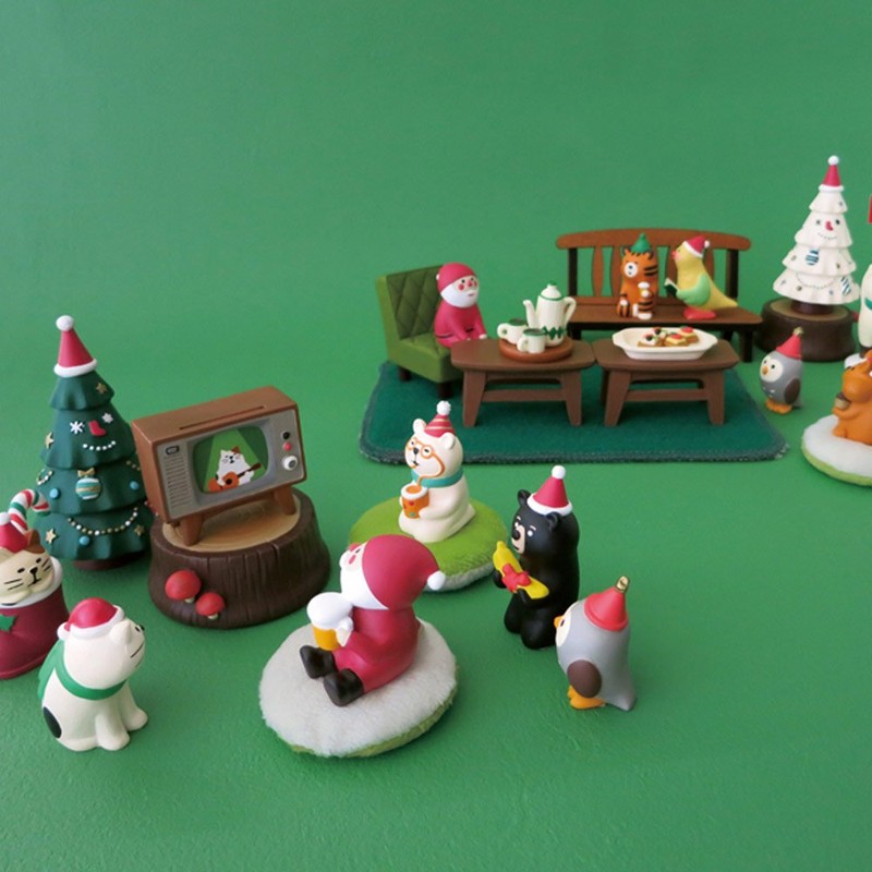 DECOLE concombre Plush Carpet Gray 20x13.5x0.4cm