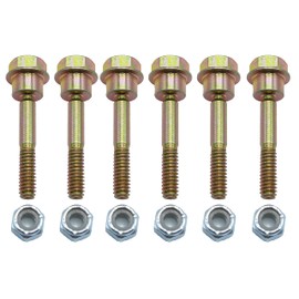 （Pack of 6 ） 580790401 588077502 Replacement Shear Bolts & Nuts Kit for Husqvarna 539976978, 595086601 2 Stage Snow Blowers/Snow Throwers 570XP 575XP 576XP