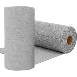 YOU ER MEI Rollo de Toallas de Microfibra para Limpieza, 50 Paños Desprendibles, 25×25cm, Absorbentes y Lavables, para Cocina, Auto, Taller y Hogar