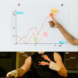 AQKILO® Tiny Hands Miniature Finger Puppets with Left and Right Hand, Party Favors, Educational, TikTok Toys, 8 Pieces (4 Mixed Style)