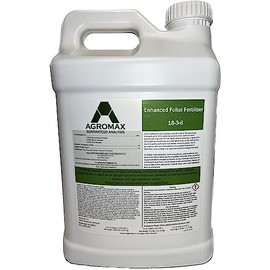 18-3-6 Liquid Fertilizer (2.5 Gallons), by AGROMAX - Turf Grass and Lawn Liquid Fertilizer Enhanced with Micronutrients, Seaweed Extract and Fulvic Acid.