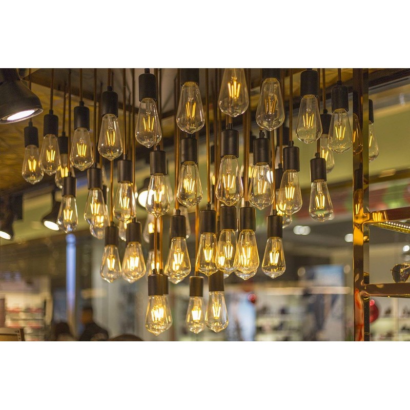 Vintage Pendant Light Fitting, Modern Retro Industrial Style E27 Bronze