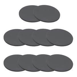 PATIKIL Rubber Solid Discs Washers, 10 Pcs 70mm OD x 3mm Thick Rubber Round Gasket Pad Bushings Spacer Washer for DIY Gasket Craft, Black