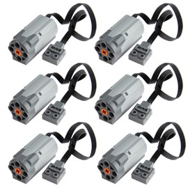 TEESE 6pcs Technic-Motor-Kit with M-Motor 8883, Compatible with Technic-Parts for STEM MOC Project Replacement-Parts