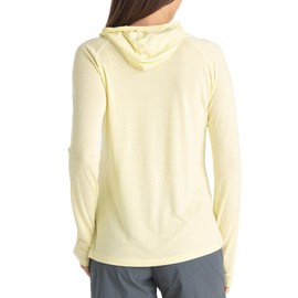 Free Fly Women's Lightweight Hoodie II - UPF 20+ Sun Protection, Light Weight Hoodies for Women, Summer Essentials - Washed Citrus, Small