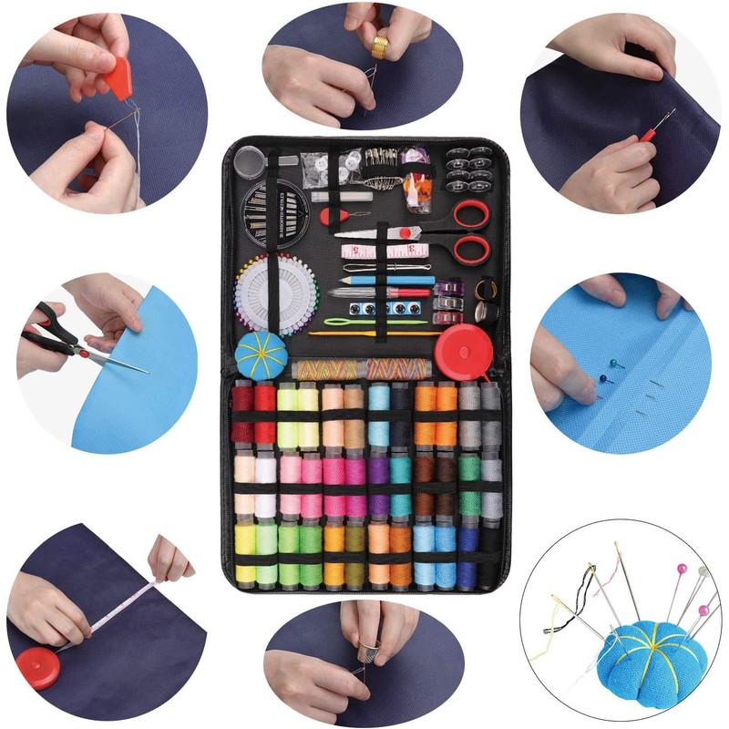 Sewing Kit,184 Pcs Premium Large Sewing Supplies with PU Case,38