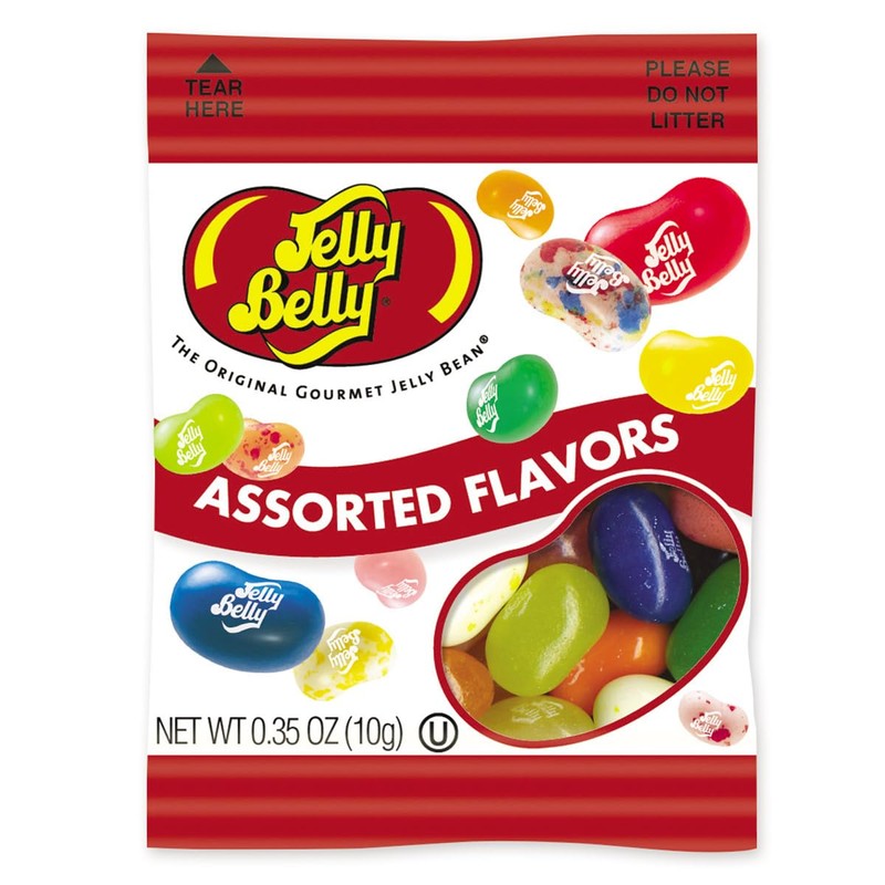 75 Pack Mini Jelly Bean Individual Packs, 0.35oz Each, Assorted