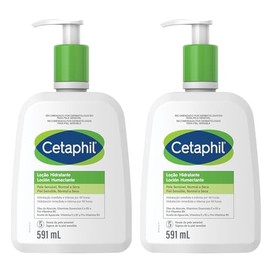 CETAPHIL Locin Humectante 2 pz 591 ml Hidratacin Inmediata por 48 Horas Recomendada por Dermatlogos para Piel Sensible                                