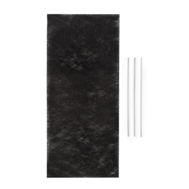 Klarstein Royal Flush 60 • Activated Carbon Filter • Filter Fleece • Filter Mat • for Conversion to Recirculation • 37.5 x 16.7 cm (LxW) • for Royal Flush 60 Downdraft Extractor Hood • Black