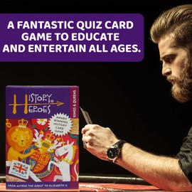 History Heroes: Kings & Queens - History Quiz Card Game for Kids, Adults - Family Friendly, Fun & Educational Travel Game About the British Monarchy & Royals