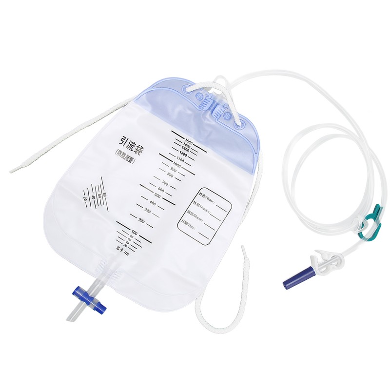 5Pcs Urinary Drainage Bag Thickened PVC Anti Reflux Disposable Urine
