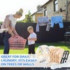 Clothesline Kit Outdoors, Clothes Line Pulley Kit, 164ft Polyester Clothes