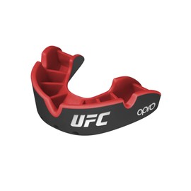 Opro Unisex Youth UFC Silver Sports Mouthguard, Black/Red, Kids