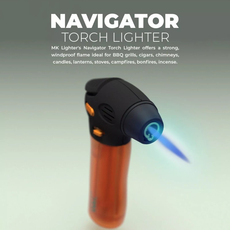 MK Maverick Hue Torch Lighter – Refillable, Flame Lock, Lighters