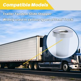 LLYZFED Trailer Tandem Slide Stopper, Locking Pin Tandem Stopper, Slider Stop Lock Pin Tool for Semi Truck, Heavy Duty Steel Construction, Zinc Plated, Cold Rolled Steel