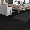 FunStick 24"x160" Large Black Carpet Roll with Padding Attached for