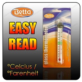 Betta Aquarium Fish Tank Glass Thermometer Easy To Read
