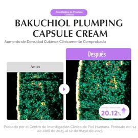Crema en Cápsulas de Relleno Bakuchiol – Hidratante Alternativa al Retinol para Reafirmación y Cuidado de Poros con 99% de Bakuchiol Puro, 5 Tipos de Colágeno y Complejo de Ceramidas, 50ml / 1.69