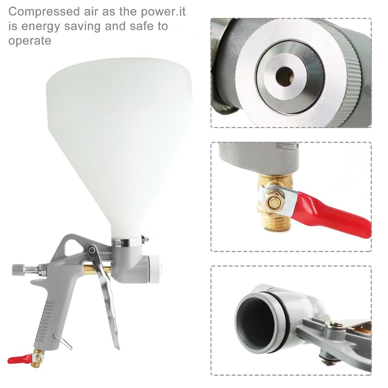 Drywall Wall Painting Sprayer,1.5 Gallon Paint Texture Tool Air Hopper
