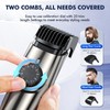 VivaEase Vacuum Beard Trimmer for Men, Upgrade Adjustable Length with