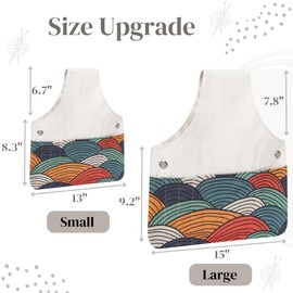 TOGETRUE Yarn Bag, Knitting Crochet Tote Bag, Lightweight Yarn Storage Bag Organizer, Travel Knitting Wrist Bag, Yarn Tote Bags for Crocheting, Holding Yarn, Knitting Needles (Color Arc)